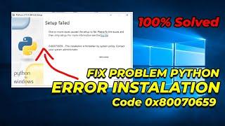 How to Fix Errors When Installing Python On RDP