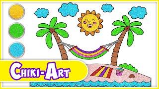 Chiki Art | Beach Drawing & Painting | Fun and Easy Art For Kids