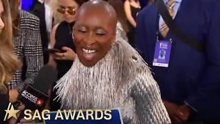 Cynthia Erivo Reacts to the Photo of Ariana Grande's Wardrobe Malfunction at 'Wicked' Premiere