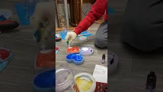 Alcohol Ink Ashtrays!