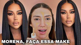 SE VOCÊ É MORENA FAÇA ESSA MAQUIAGEM *TUTORIAL DE MAQUIAGEM PARA MORENAS* MAKE MARCANTE E FACIL