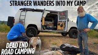 Truck Approached My Camp On a Dead End Road. VAN LIFE