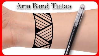 Band Tattoo Trick for Straight line #shorts