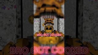 [FNAF] NIGHTMARE FREDBEAR BEATS UP WITHERED GOLDEN FREDDY #videogamecharacter #edit #fnaf