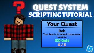 *EASY* How to make a QUEST SYSTEM | Roblox Studio, Scripting Tutorial