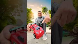 Ultimate Crash Test!  Running Over a Toy Car with a Real Car!