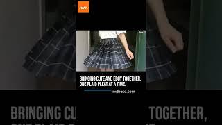 The ultimate school girl uniform-inspired mini skirt for the modern woman