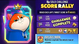 Arcade Man  Score Rally Solo Challenge 1100 Score || Match Masters Tips