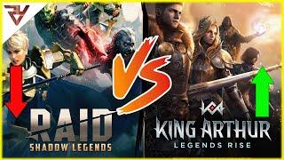 KING ARTHUR LEGENDS RISE EST MIEUX QUE RAID SHADOW LEGENDS ?