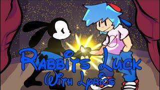 Rabbit's Luck WITH LYRICS | VS OSWALD LYRICAL COVER | FT @BonoanAnything &  Kokomi.