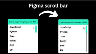 Vertical scroll bar in figma #figma #uiuxdesigner