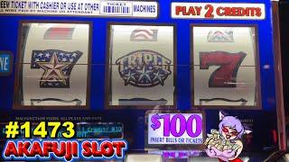 High limit $100 Triple Double Stars Slot Machine Jackpot Pechanga Casino 赤富士スロット 100ドルスピン  LA カジノ