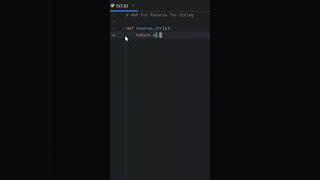 Find the reverse of string in python #reversestring #python #shorts