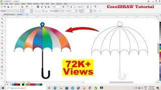 #05 | How To Design Umbrella in CorelDRAW Tatorial || CorelDRAW में Umbrella ️ Design कैसे बनाए ?