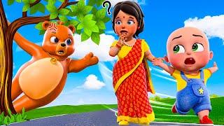 Re Mama Re Mama | कालू मदारी आया | Hindi Rhymes And Baby Songs | Hindi Balgeet | Jugnu kids