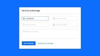 Create a Working Contact Form in HTML CSS JavaScript & PHP