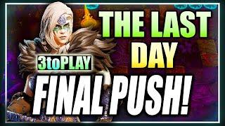 THE FINAL HOURS! Last Day of 3toPLAY! F2P Maxing EVERYTHING WE CAN! Live #3toplay #wor