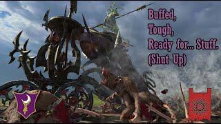 Buffed Bloodshrines Beat Beast-kin Brawlers Bombastically