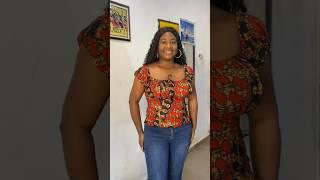  Watch how to cut and sew this simple milkmaid top on my channel #shorts