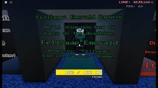 Roblox SMB2 Fellswap Emerald Papyrus Showcase