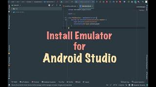 Install emulator for Android Studio