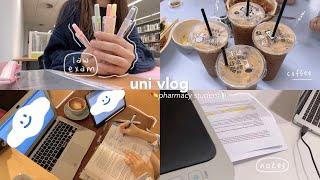 uni vlog: a productive week of a pharmacy student (coffee️, studying at a cafe‍, law quiz)