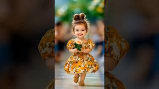 Cutest Toddler in Runway Catwalk Show  | Fashion Star in the Making! #shorts #cutebaby #ytshorts