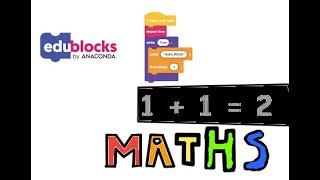 HOW TO MAKE MATHS ON EDUBLOCKS | Python for kids #pythonprogramming #pythontutorial