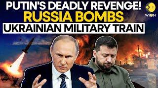 Russia-Ukraine War LIVE: Putin's Deadly Revenge!  Russia Bombs Ukrainian Military Train | WION LIVE