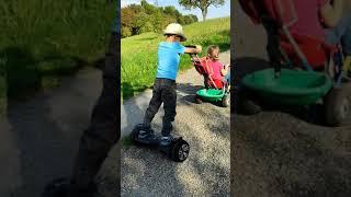 Two Kid`s on Hoverboard | Nice trick