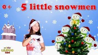 5 LITTLE SNOWMEN| Christmas song|kids songs+more