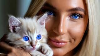 Gorgeous Women and Playful Kittens - Ai Video