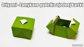 Origami - Zamykane pudełko z jednej kartki