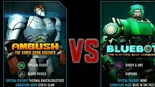 REAL STEEL WORLD ROBOT ...AMBUSH VS BLUBOT