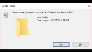 How To Enable Delete Confirmation Dialog In Windows 10