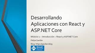 Nuevo Curso - Desarrollando Aplicaciones en React 17 y ASP.NET Core 5