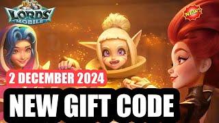 LORDS MOBILE GIFT CODE DECEMBER 2024 | LORDS MOBILE REDEEM CODE