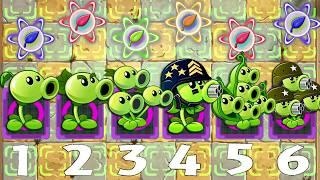 PVZ 2 Player PS Xbox Style - All PEA & Other Plants Vs Gargantuar Zombie