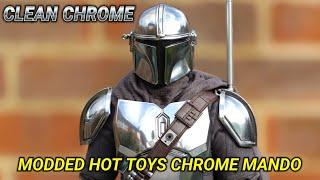 MODIFIED HOT TOYS CHROME MANDALORIAN FIGURE