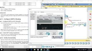 [CCNA S2] 8.3.3.5 Packet Tracer - Configuring Basic OSPFv3 in a Single Area