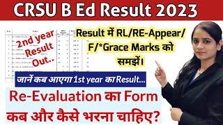 crsu result rl means|crsu latest update|crsu reappear form online 2023 |rl re fail #crsuupdate #bed