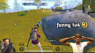 funny 1v4 pubg mobile 