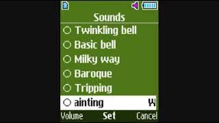 Samsung GT-E1272 ringtones (Infineon X-GOLD version)