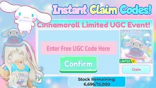 Instant Claim Codes! | Cinnamoroll Tea Cup Hat Limited UGC | Roblox My Hello Kitty Cafe | Riivv3r