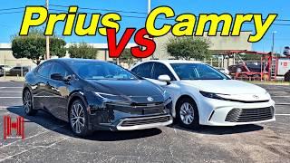 2025 Toyota Camry vs Toyota Prius Which Hybrid is Better? :Full Specs & Test Drive