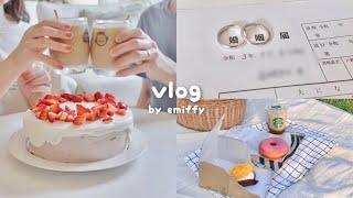 vlog / we got married  About us, go to the registration notification and make a cake , picnic