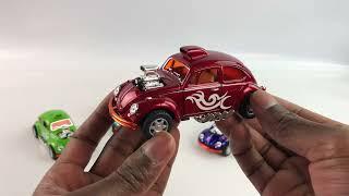 Металлическая машинка Kinsmart 1:32 «Volkswagen Beetle Custom Dragracer» KT5405D инерционная