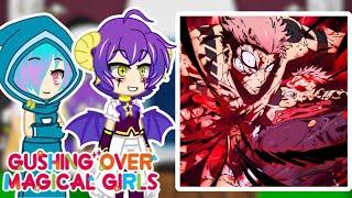 Gushing over magical girls React to Yuji Itadori Part. 2 || Jujutsu Kaisen || - By Black_Rezzo