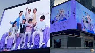 BTS Festa 2023 Project Billboard in Busan, Jungkook Throwing Away Jin Party Horn