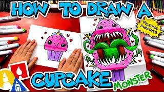 How To Draw A Cute Cupcake Monster Folding Surprise